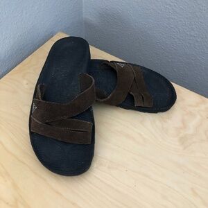 Vintage Nike ACG Leather Slide Sandals - Y2K 1990's